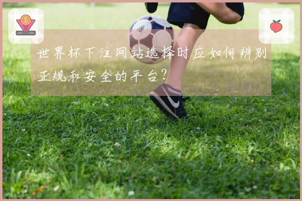 世界杯下注网站选择时应如何辨别正规和安全的平台？